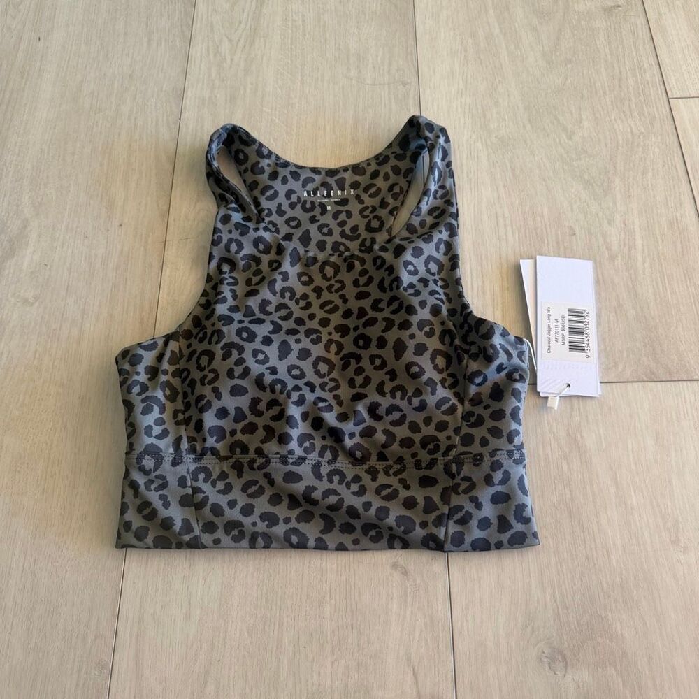 Allfenix women’s charcoal jagger long bra size m